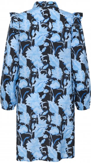 Kaffe Curve Sasja Klänning Blue Snake Flower - Klänningar - 