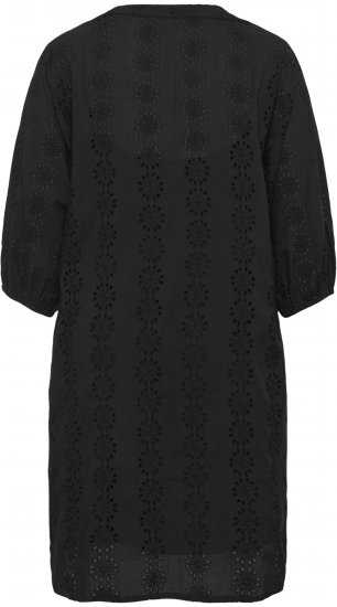 Kaffe Curve Dina Dress Black Deep - Midiklänningar - 