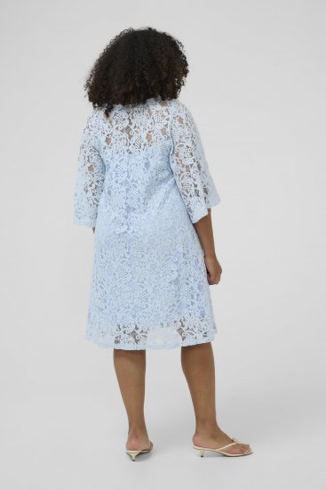 Kaffe Curve Lucy Dress Nantucket Breeze Blue - Midiklänningar - 