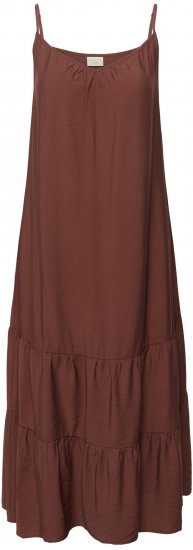 Kaffe Curve Emilia Dress Henna Brown - Maxiklänningar - 