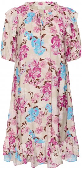 Kaffe Curve Hayley Dress Multi Color Flower - Midiklänningar - 