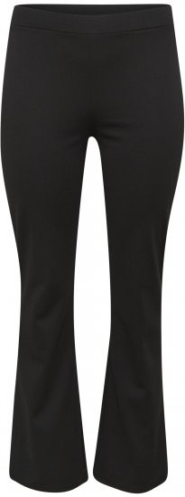 Kaffe Curve Jenna Leggings med Utsvängda Ben Svart - Jeans & Byxor i Stora Storlekar – Plus Size - 