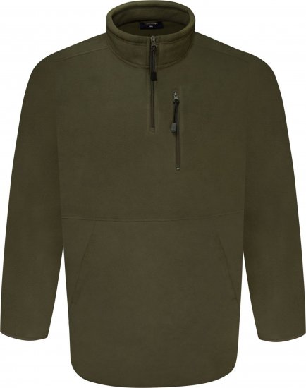 Espionage FL034 Microfleece Half Zip Jacket Light Olive - Jackor - Stora jackor - 2XL-12XL