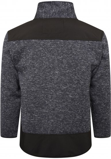 Kam jeans KV133 Twisted Marl Fleece Jacket Black - Jackor - Stora jackor - 2XL-12XL