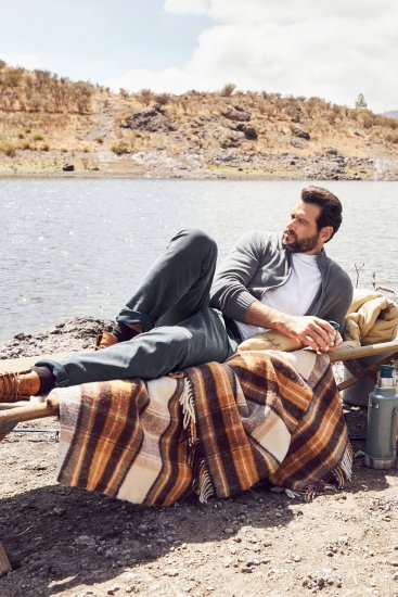 JP1880 Cardigan Knitted with Zipper Grey - Tröjor & hoodies - Stora hoodies & tröjor - 2XL-14XL