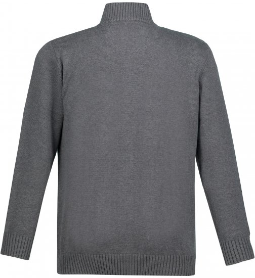 JP1880 Cardigan Knitted with Zipper Grey - Tröjor & hoodies - Stora hoodies & tröjor - 2XL-14XL
