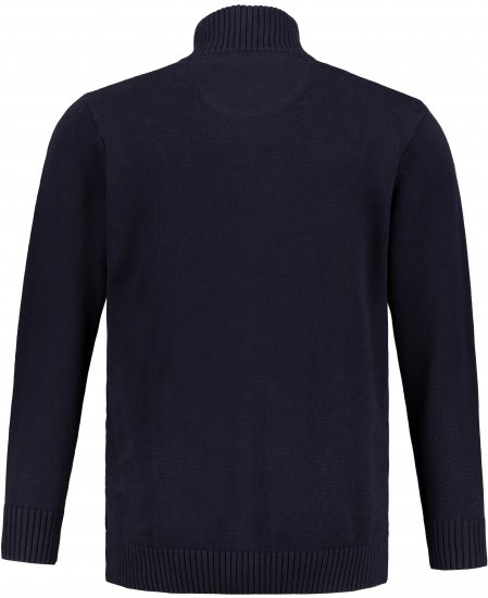 JP1880 Cardigan Knitted with Zipper Navy - Tröjor & hoodies - Stora hoodies & tröjor - 2XL-14XL