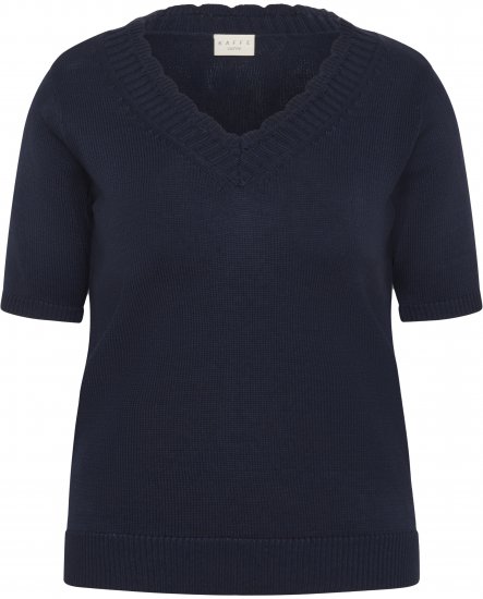 Kaffe Curve Leani Knitted Pullover Midnight Marine - Stickade tröjor - 