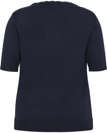 Kaffe Curve Leani Knitted Pullover Midnight Marine - Stickade tröjor - 