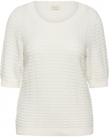 Kaffe Curve Lotia Pullover Chalk - Stickade tröjor - 