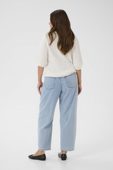 Kaffe Curve Lotia Pullover Chalk - Stickade tröjor - 