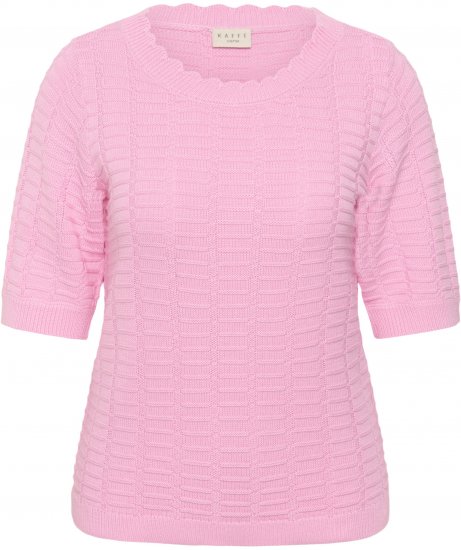 Kaffe Curve Lotia Pullover Pink Frosting - Stickade tröjor - 