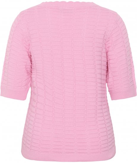 Kaffe Curve Lotia Pullover Pink Frosting - Stickade tröjor - 