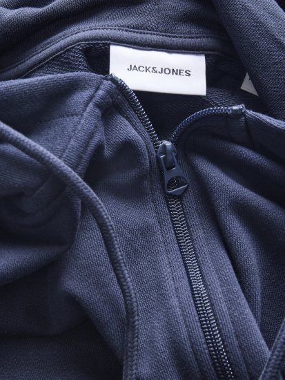Jack & Jones College Logo Hoodie Navy - Tröjor & hoodies - Stora hoodies & tröjor - 2XL-14XL