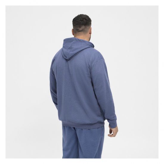 North Latitude Cardigan Hoodie Blue - Tröjor & hoodies - Stora hoodies & tröjor - 2XL-14XL