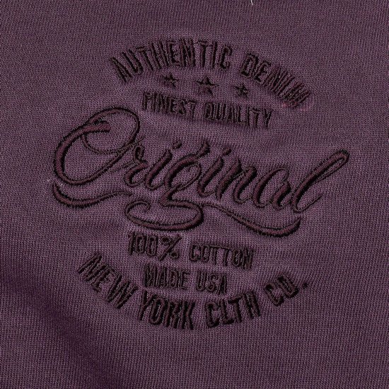 Kam Jeans 7082 Garment DYE with Zipper Hoodie Purple - Tröjor & hoodies - Stora hoodies & tröjor - 2XL-14XL