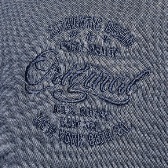 Kam Jeans 7082 Garment DYE with Zipper Hoodie Vintage Indigo - Tröjor & hoodies - Stora hoodies & tröjor - 2XL-14XL