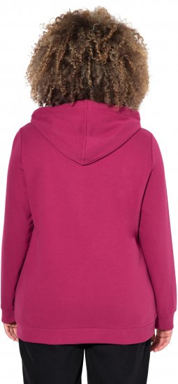 Ulla Popken Rock Sequined Hoodie Ruby - Collegetröjor & hoodies - 