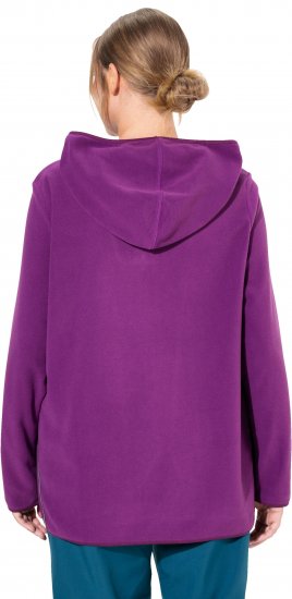 Ulla Popken Fleece Sweatshirt Hoodie Aubergine - Collegetröjor & hoodies - 