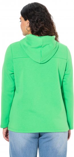 Ulla Popken TRUE Lettering Hoodie Mint Green - Collegetröjor & hoodies - 