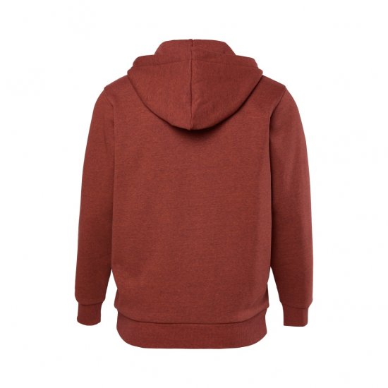 JP1880 Hoodie With Zipper Brick Brown - Tröjor & hoodies - Stora hoodies & tröjor - 2XL-14XL