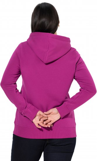 Ulla Popken Relaxed Fit Long Sleeve Hoodie Berry - Collegetröjor & hoodies - 