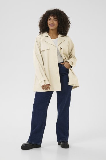 Kaffe Curve Tricia Jacka Fjädergrå - Jackor & Kappor - 