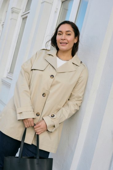 Kaffe Curve Tricia Jacka Fjädergrå - Jackor & Kappor - 