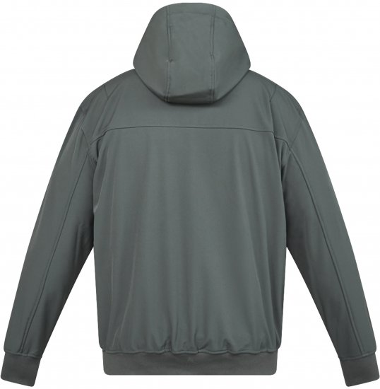 North Latitude 61301 Softshelljacka med Avtagbar Huva Mörkgrön - Jackor - Stora jackor - 2XL-12XL