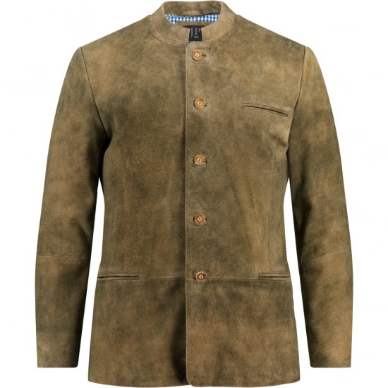 JP1880 Traditional Jacket Janker Goat Suede Brown - Festkläder - Festkläder – Fira stilfullt och bekvämt