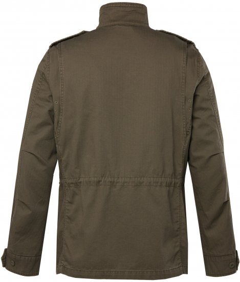 JP1880 Field Jacket with Badges Vintage Look Moss Green - Jackor - Stora jackor - 2XL-12XL