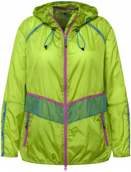 Ulla Popken Neon Rain Jacket Activewear Safety Yellow - Jackor - 