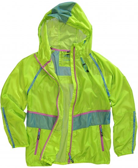 Ulla Popken Neon Rain Jacket Activewear Safety Yellow - Jackor - 