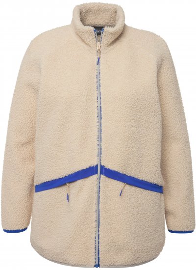 Ulla Popken Teddy Fleece Jacket Vanilla - Jackor - 