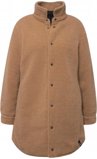 Ulla Popken Reversible Teddy Fleece Quilted Jacket Black - Jackor - 