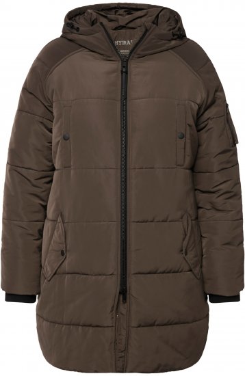 Ulla Popken HYPRAR Water Repellent Fully Lined Jacket Mocha - Jackor - 