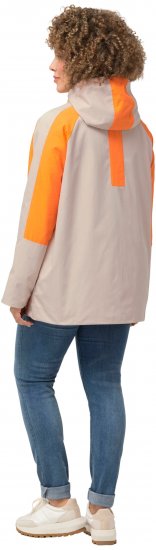 Ulla Popken HYPRAR Color Black Water Repellent Jacket Dark Putty - Jackor - Damjackor i stora storlekar