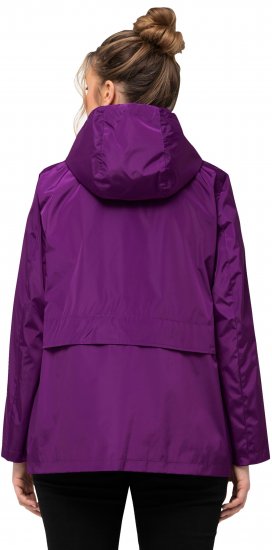 Ulla Popken HYPRAR Water-Repellent Windbreaker Dark Purple - Jackor - 