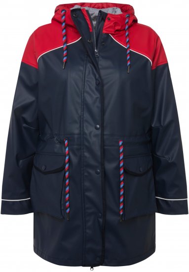 Ulla Popken HYPRAR Colorblock Triple Function Frisian Jacket Navy - Jackor - 