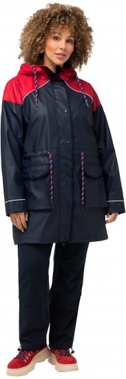 Ulla Popken HYPRAR Colorblock Triple Function Frisian Jacket Navy - Jackor - 