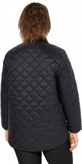 Ulla Popken Quilted Water Repellent Shirt Jacket Black - Jackor - 