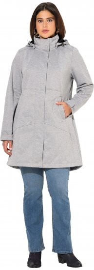 Ulla Popken HYPRAR Melange Softshell Jacket Grey Melange - Jackor - 