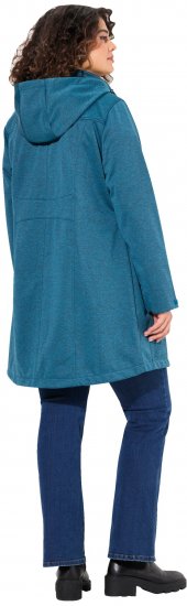 Ulla Popken HYPRAR Melange Softshell Jacket Grey Blue - Jackor - 