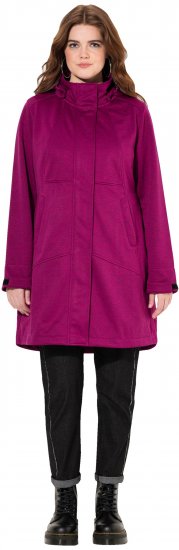Ulla Popken HYPRAR Melange Softshell Jacket Berry - Jackor - 