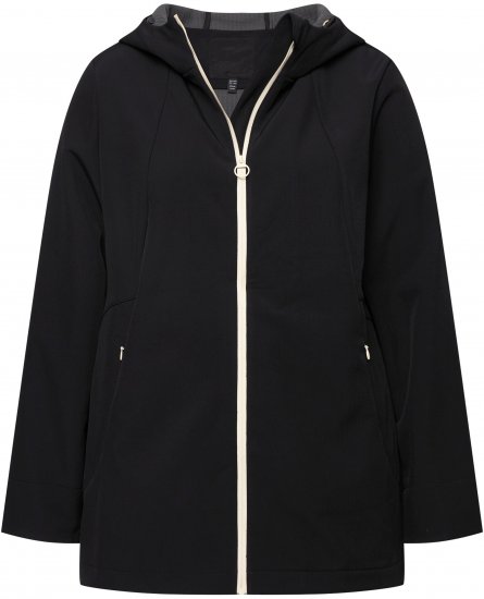 Ulla Popken HYPRAR Water Repellent Softshell Jacket Black - Jackor - 