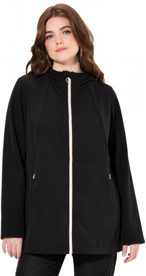 Ulla Popken HYPRAR Water Repellent Softshell Jacket Black - Jackor - 
