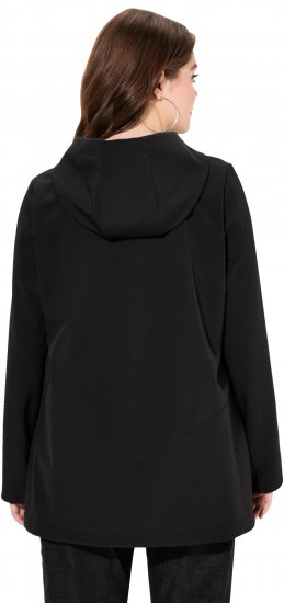 Ulla Popken HYPRAR Water Repellent Softshell Jacket Black - Jackor - 