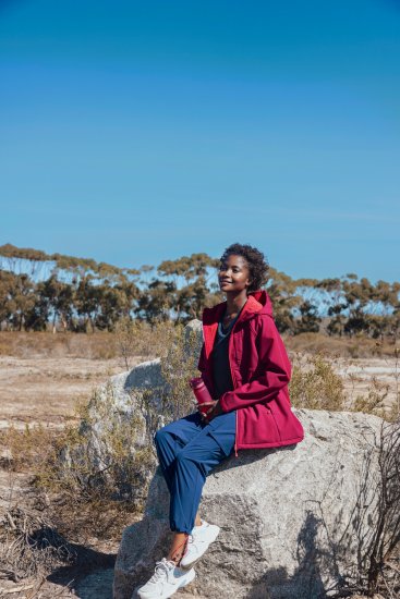 Ulla Popken Softshell Contrast Color Jacket Magenta - Jackor - 