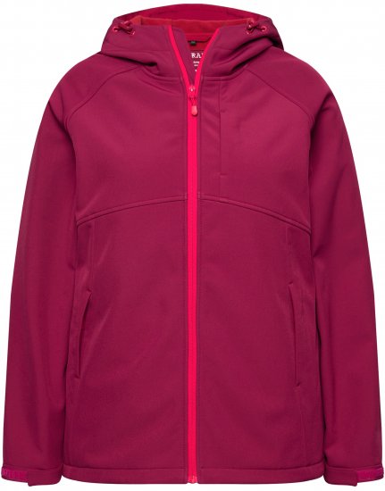 Ulla Popken Softshell Contrast Color Jacket Magenta - Jackor - 