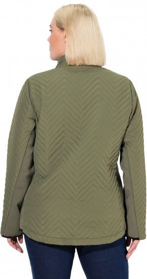 Ulla Popken Zigzag Quilted Jacket Loden Green - Jackor - 